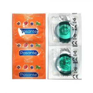 PASANTE MINT 144 Preservativo verde alla menta in busta da 144 pz