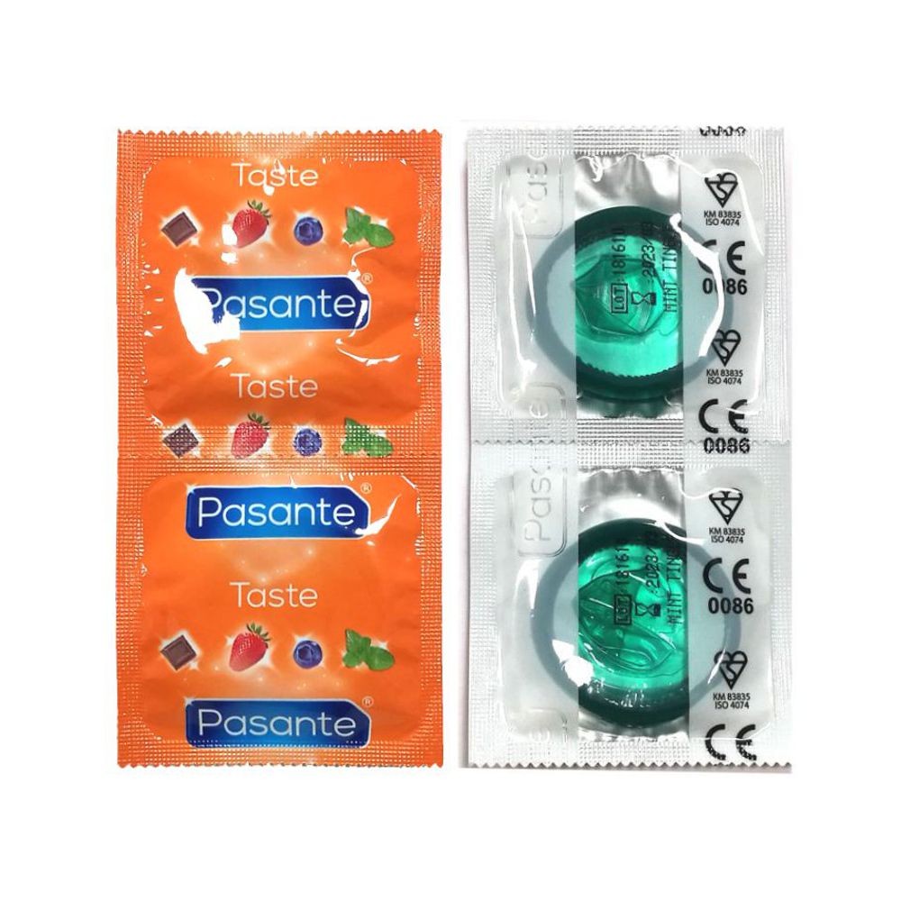 PASANTE MINT 144 Preservativo verde alla menta in busta da 144 pz