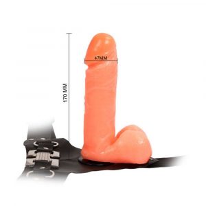17077 ULTRA PASSIONATE HARNESS 15 CM 6” FALLO REALISTICO INDOSSABILE PER LEI