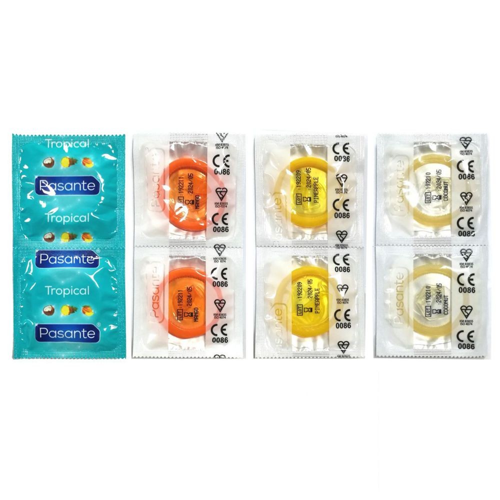 PASANTE TROPICAL 144 ANANAS 48 COCCO 48 MANGO 48 in busta da 144 pz