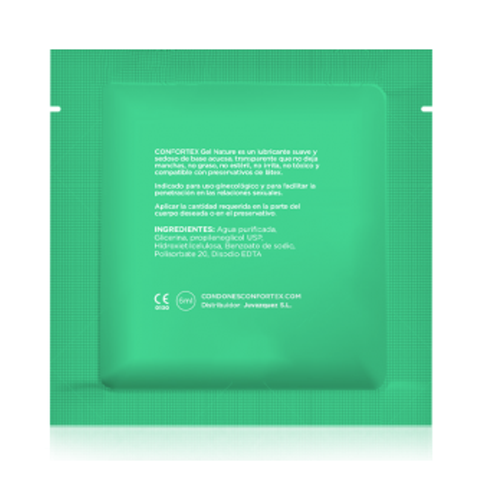 CONFORTEX LUBRICANT SINGLE DOSE 6ML BOX/BAG 100 UNITS