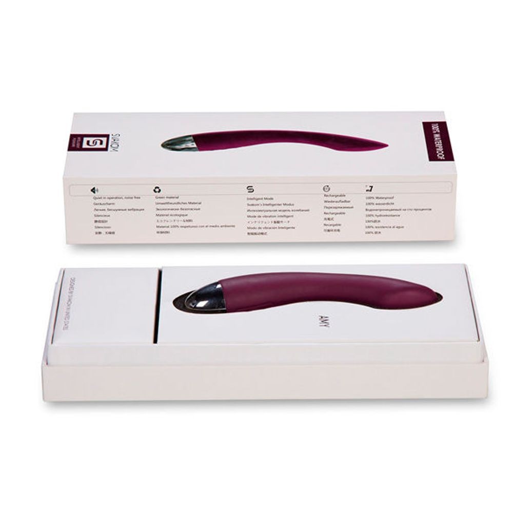 SVAKOM AMY PURPLE STIMOLATORE VIBRATORE DI DESIGN SILICONE