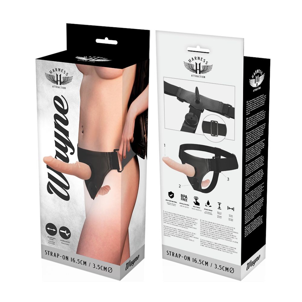 HARNESS ATTRACTION STRAP ON DONNA PER LEI DOPPIO NON VIBRANTE