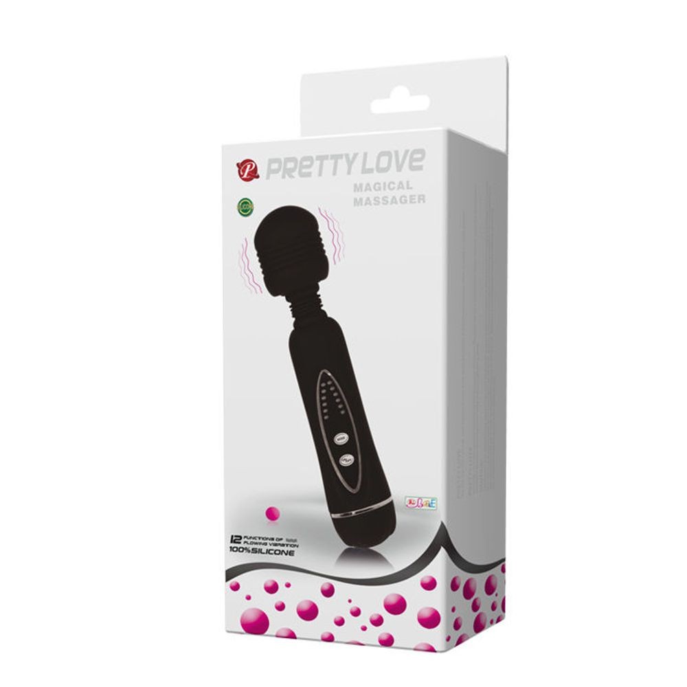 D-205203 PRETTY LOVE MAGICAL MASSAGER 12 FUNZIONI 3 TESTE INTERCAMBIABILI
