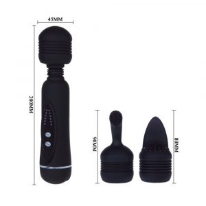 D-205203 PRETTY LOVE MAGICAL MASSAGER 12 FUNZIONI 3 TESTE INTERCAMBIABILI