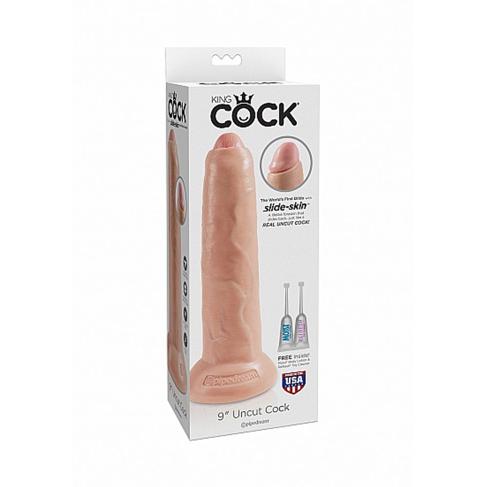 PD5562-21 PIPEDREAM KING COCK 9" UNCUT – FLESH FALLO REALISTICO NON CIRCONCISO 9"