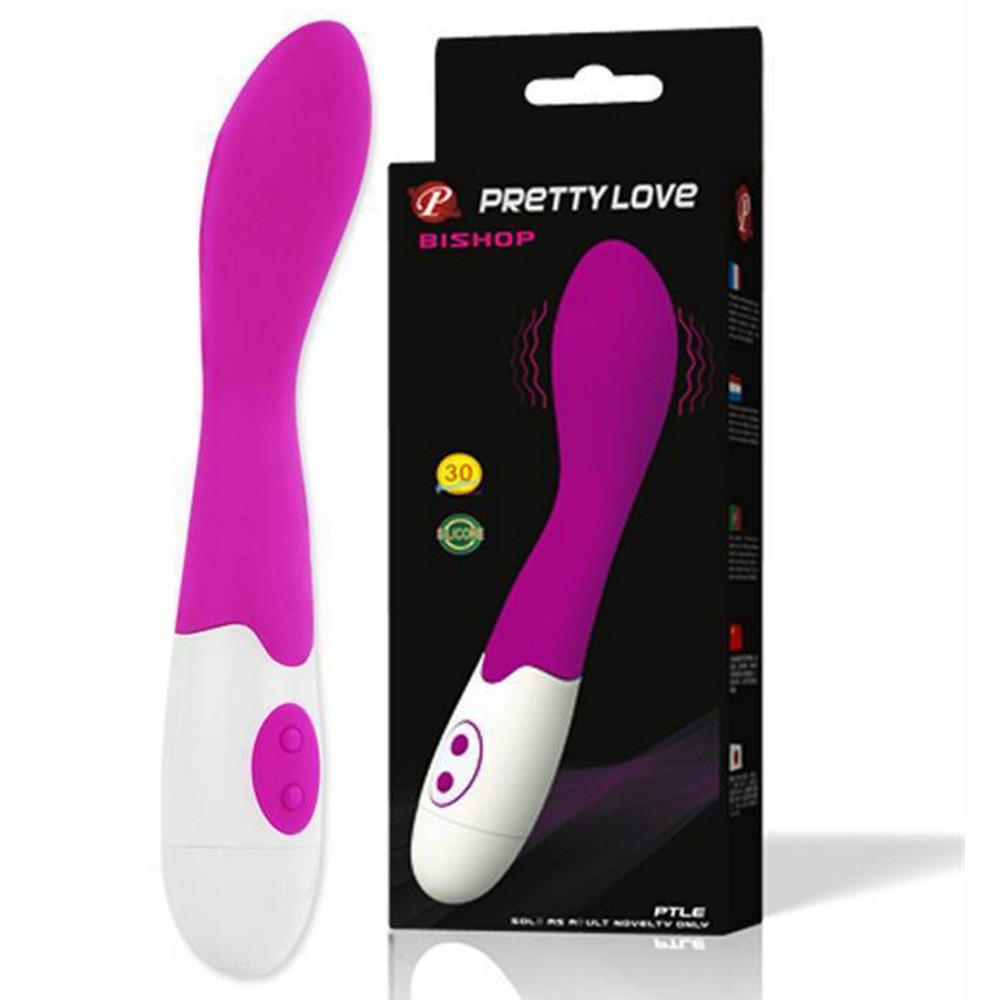 PRETTY LOVE BISHOP SILICONE FUXIA SILENZIOSO 30 FUNZIONI CM 20 X 3