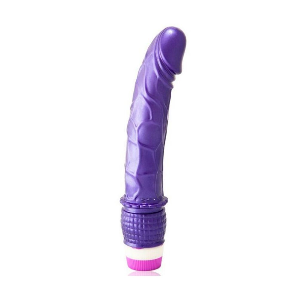 D47-194158 WAVES OF PLEASURE FANTASY VIBE FALLO REALISTICO ECONOMICO MORBIDO VIBRAOTRE VIOLA 23 CM