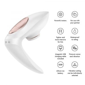 360035 SATISFYER PRO 4 COUPLES CONTACTLESS PER COPPIA CLITORIDE PENE PUNTO G