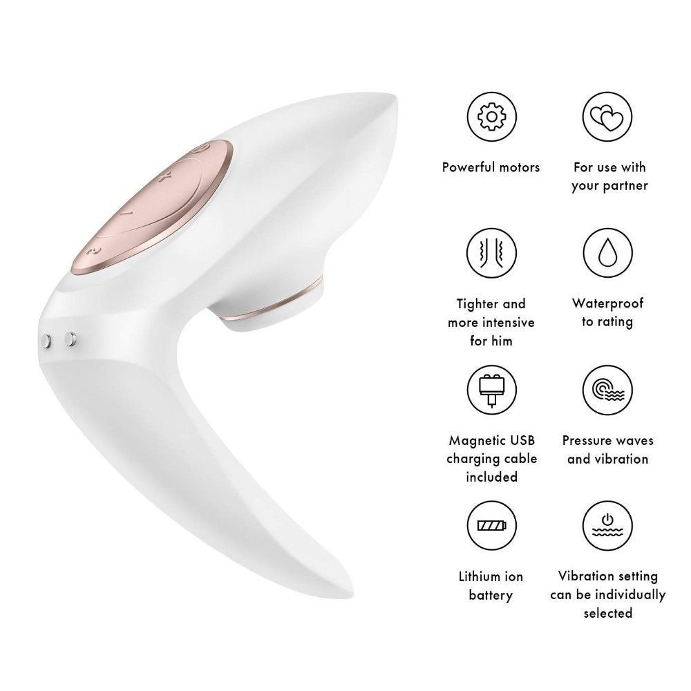 360035 SATISFYER PRO 4 COUPLES CONTACTLESS PER COPPIA CLITORIDE PENE PUNTO G