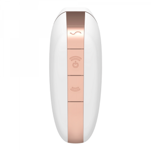 SATISFYER CONNECT LOVE TRIANGLE WHITE GOLD STIMOLATORE SUCCHIA CLITORIDE
