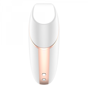 SATISFYER CONNECT LOVE TRIANGLE WHITE GOLD STIMOLATORE SUCCHIA CLITORIDE