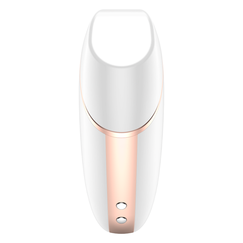 SATISFYER CONNECT LOVE TRIANGLE WHITE GOLD STIMOLATORE SUCCHIA CLITORIDE