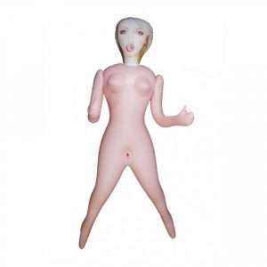 BRUKSELA LOVE DOLL BAMBOLA GONFIABILE BIANCA BIONDA EUROPEA GRANDEZZA REALE 3 FORI