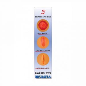 BRUKSELA LOVE DOLL BAMBOLA GONFIABILE BIANCA BIONDA EUROPEA GRANDEZZA REALE 3 FORI