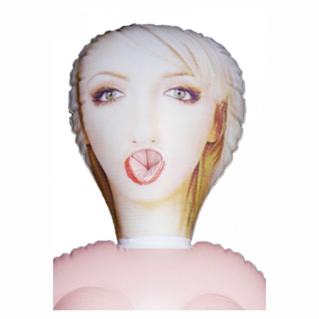 BRUKSELA LOVE DOLL BAMBOLA GONFIABILE BIANCA BIONDA EUROPEA GRANDEZZA REALE 3 FORI