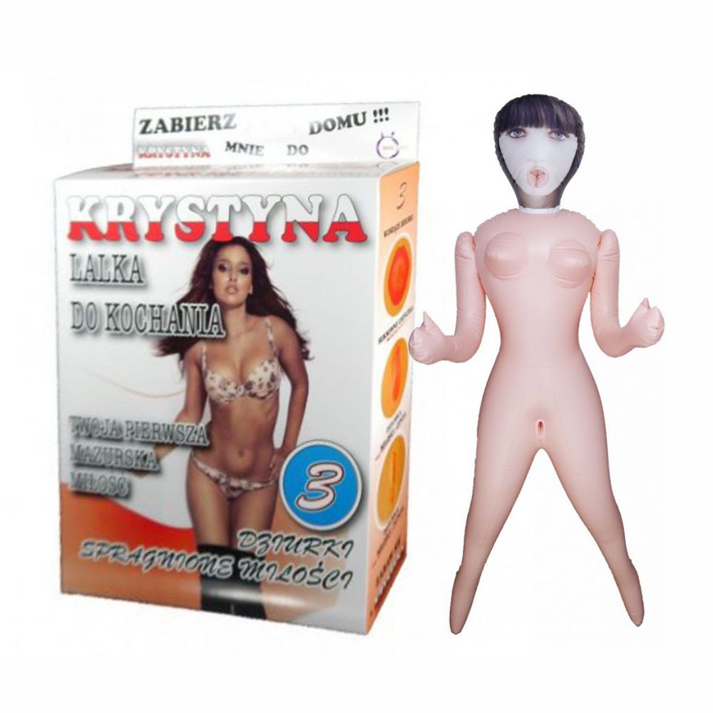 KRYSTYNA LOVE DOLL BAMBOLA GONFIABILE BIANCA POLACCA GRANDEZZA REALE 3 FORI