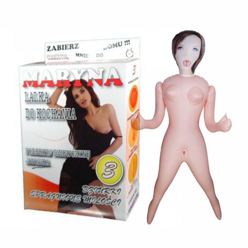 MARYNA LOVE DOLL BAMBOLA GONFIABILE BIANCA POLACCA GRANDEZZA REALE 3 FORI
