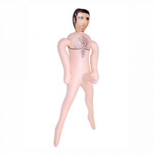BOSS LOVE DOLL BAMBOLO GONFIABILE MASCHIO UOMO BIANCO CAPO LEADER SUPERDOTATO 20 CM