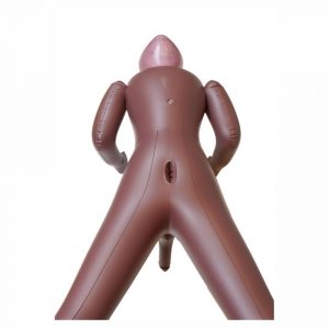 BUILDER LOVE DOLL BAMBOLO GONFIABILE UOMO MASCHIO NERO DI COLORE MURATORE SUPERDOTATO 20 CM