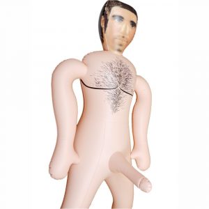 POSTMAN LOVE DOLL BAMBOLO GONFIABILE MASCHIO UOMO BIANCO POSTINO SUPERDOTATO 20 CM