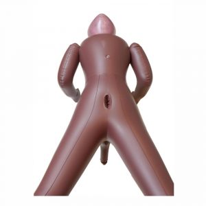 AMERICAN FOOTBALLER LOVE DOLL BAMBOLO GONFIABILE MASCHIO UOMO NERO ATLETA SUPERDOTATO 20 CM