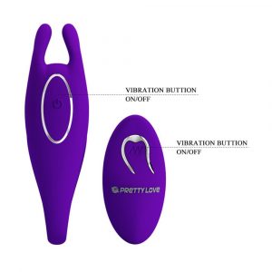 PRETTY LOVE BILL VIBRATORE GIOCO DI COPPIA WIRELESS 12 FUNZIONI IN SILICONE