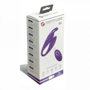 PRETTY LOVE BILL VIBRATORE GIOCO DI COPPIA WIRELESS 12 FUNZIONI IN SILICONE