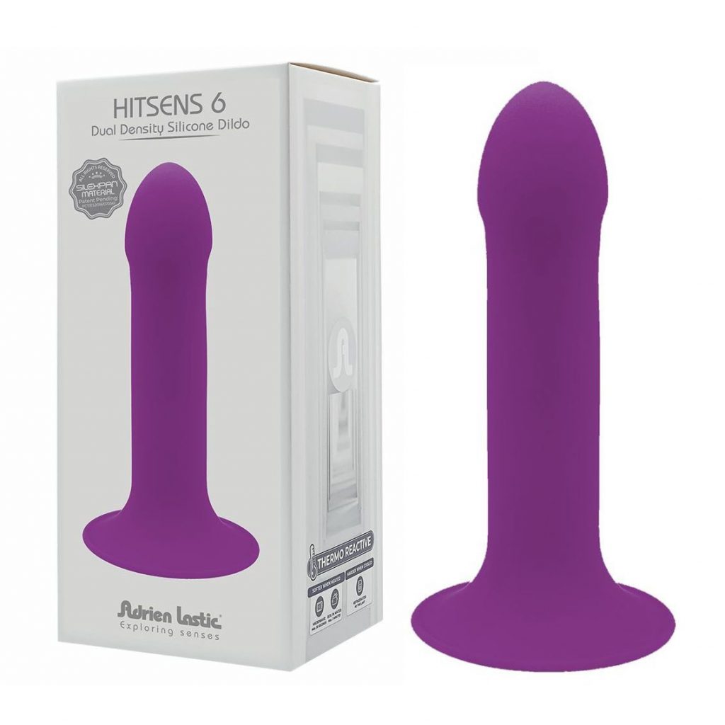 HITSENS 6 PURPLE DILDO IL SILICONE MEMORY DOPPIA DENSITÀ