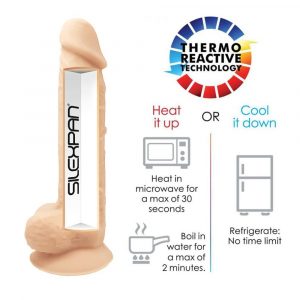 SilexD MODEL 1 - 8" PINK 220819 FALLO REALISTICO PENE ARTIFICIALE IN SILICONE MEMORY TERMOREATTIVO CM 20