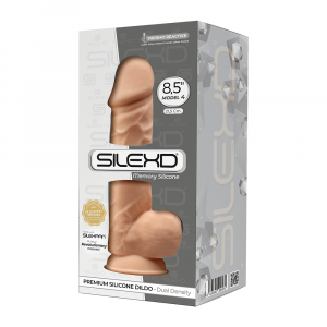 SILEXD MODEL 4 - 8,5" FLESH 220475 FALLO REALISTICO PENE ARTIFICIALE IN SILICONE MEMORY TERMOREATTIVO CM 22