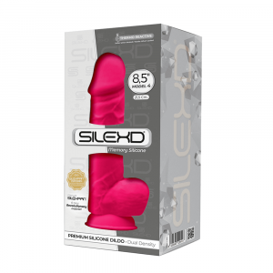 SILEXD MODEL 4 - 8,5" PINK 220415 FALLO REALISTICO PENE ARTIFICIALE IN SILICONE MEMORY TERMOREATTIVO CM 22