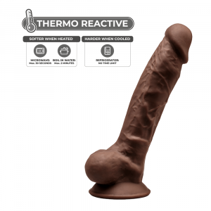 SILEXD MODEL 1 – 7” BROWN 220284 FALLO REALISTICO NON VIBRANTE IN SILICONE TERMO REATTIVO 15 CM