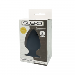 SILEXD 230191 ANAL PLUG ANALE STIMOLATORE TAGLIA S ALTEZZA 3,5" BLACK SILICONE NERO 9 CM