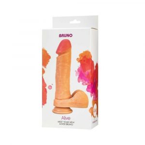 20557 ALIVE! BRUNO PENE ARTIFICIALE FALLO REALISTICO NON VIBRANTE IN PVC COLOR CARNE 22 CM