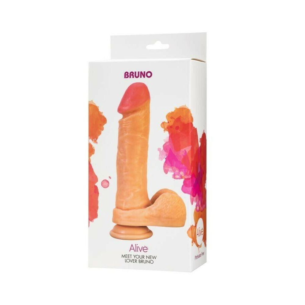 20557 ALIVE! BRUNO PENE ARTIFICIALE FALLO REALISTICO NON VIBRANTE IN PVC COLOR CARNE 22 CM