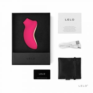 LELO CLITORIS SONA 2 CHERRY STIMOLATORE CLITORIDE VIBRATORE SILICONE VIOLA RICARICABILE USB