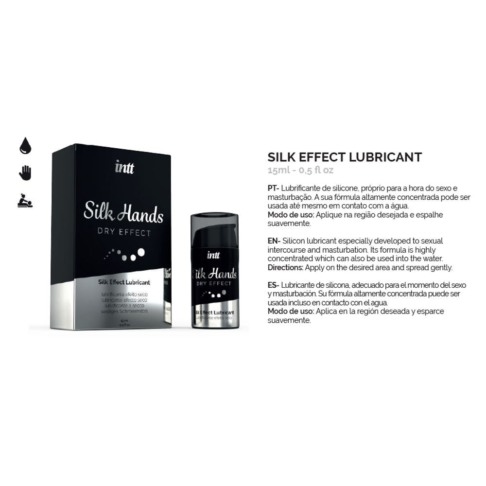 INTT SILK HANDS LIQUID SILICON MASSAGE GEL 15 ML LUBRIFICANTE SILICONE ALTAMENTE CONCENTRATO