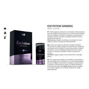 INTT EXCITATION AROUSAL GEL FOR HER 15 ML GEL STIMOLANTE PER LEI AROMA GINSENG