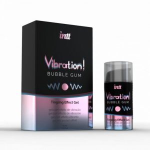 INTT VIBRATION BUBBLEGUM VIBRATORE LIQUIDO GEL AROMA CHEWINGUM 15 ML