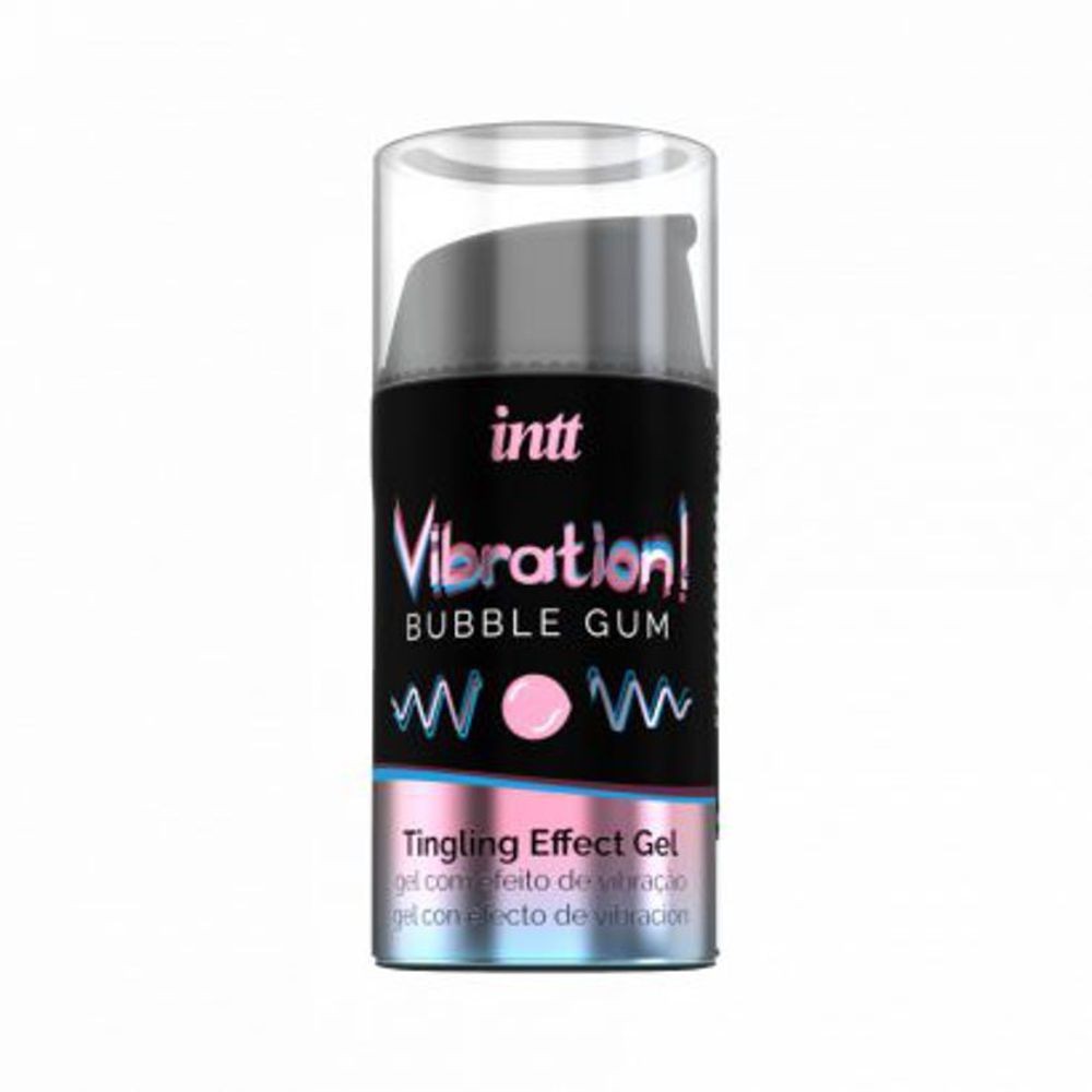 INTT VIBRATION BUBBLEGUM VIBRATORE LIQUIDO GEL AROMA CHEWINGUM 15 ML