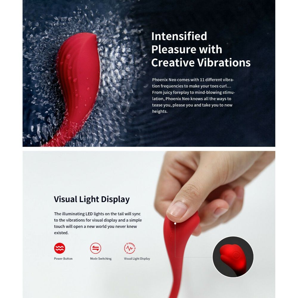 SVAKOM PHOENIX NEO CONNEXION SERIES APP CONTROLLED GIOCO DI COPPIA USB