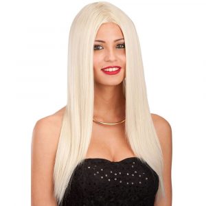 Parrucca bionda liscia lunga
