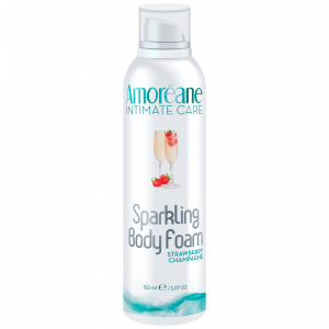 AMORÉANE-MED SPARKLING BODY FOAMSTRAWBERRY CHAMPAGNE 150 ML MOUSSE SCHIUMA DA MASSAGGIO IDRATANTE TONIFICANTE