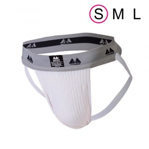 Original Jock Collection - 2" White / Grey – S MUTANDINE UOMO GAY APERTE DIETRO IN MISTO COTONE NYLON ELASTANE COLORE BIANCO GRIGIO TAGLIA S