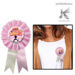 6119-17 COCCARDA ROSA ADDIO AL NUBILATO