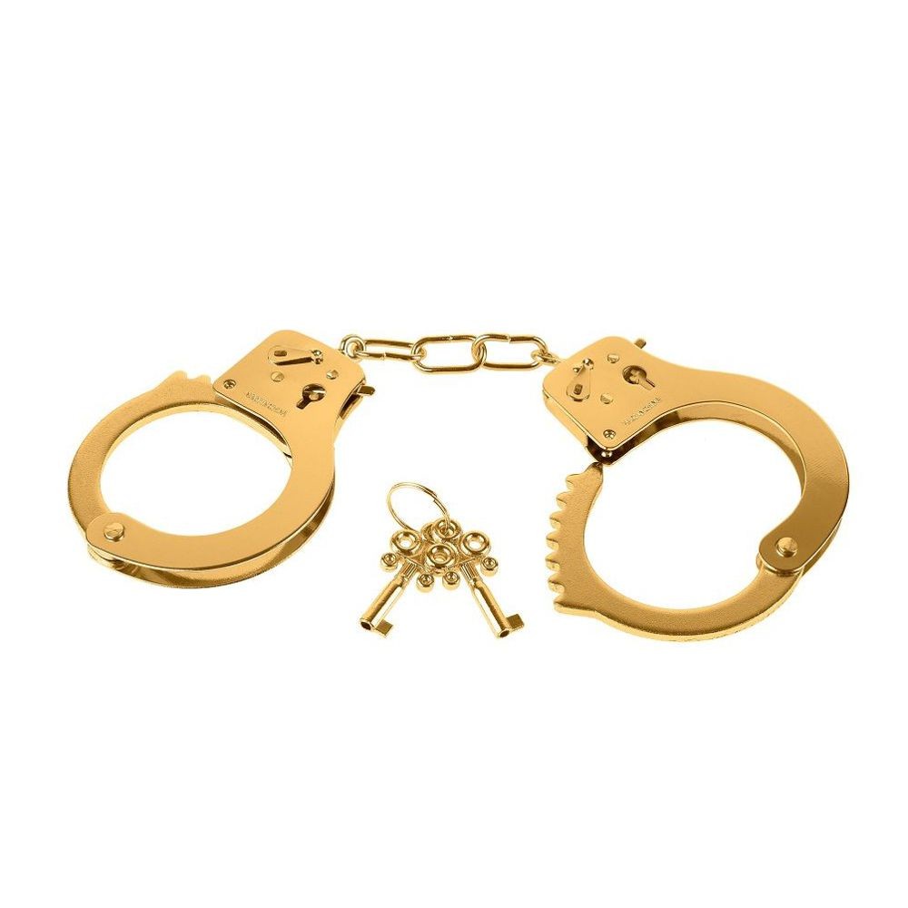 PD398727 MANETTE FETISH METAL CUFFS GOLD