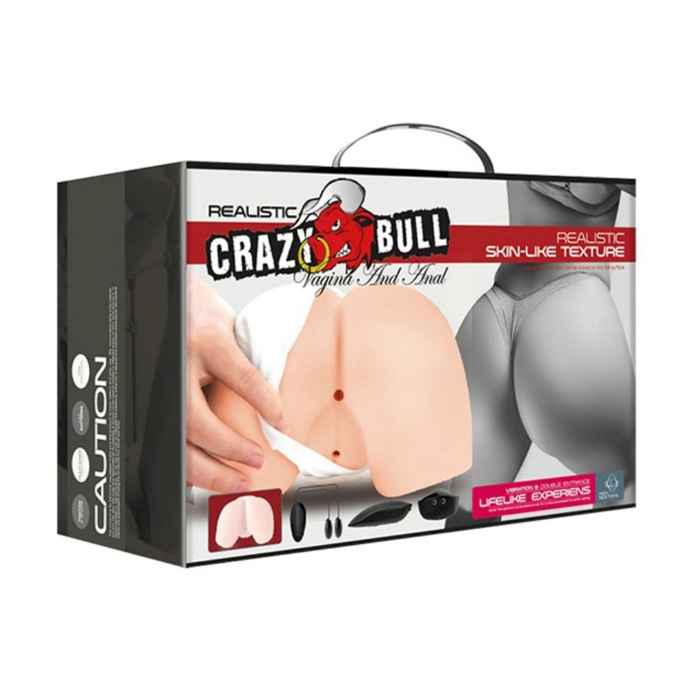 D-214856 CRAZY BULL - REALISTIC ANUS AND VAGINA WITH VIBRATION POSTURE 4
