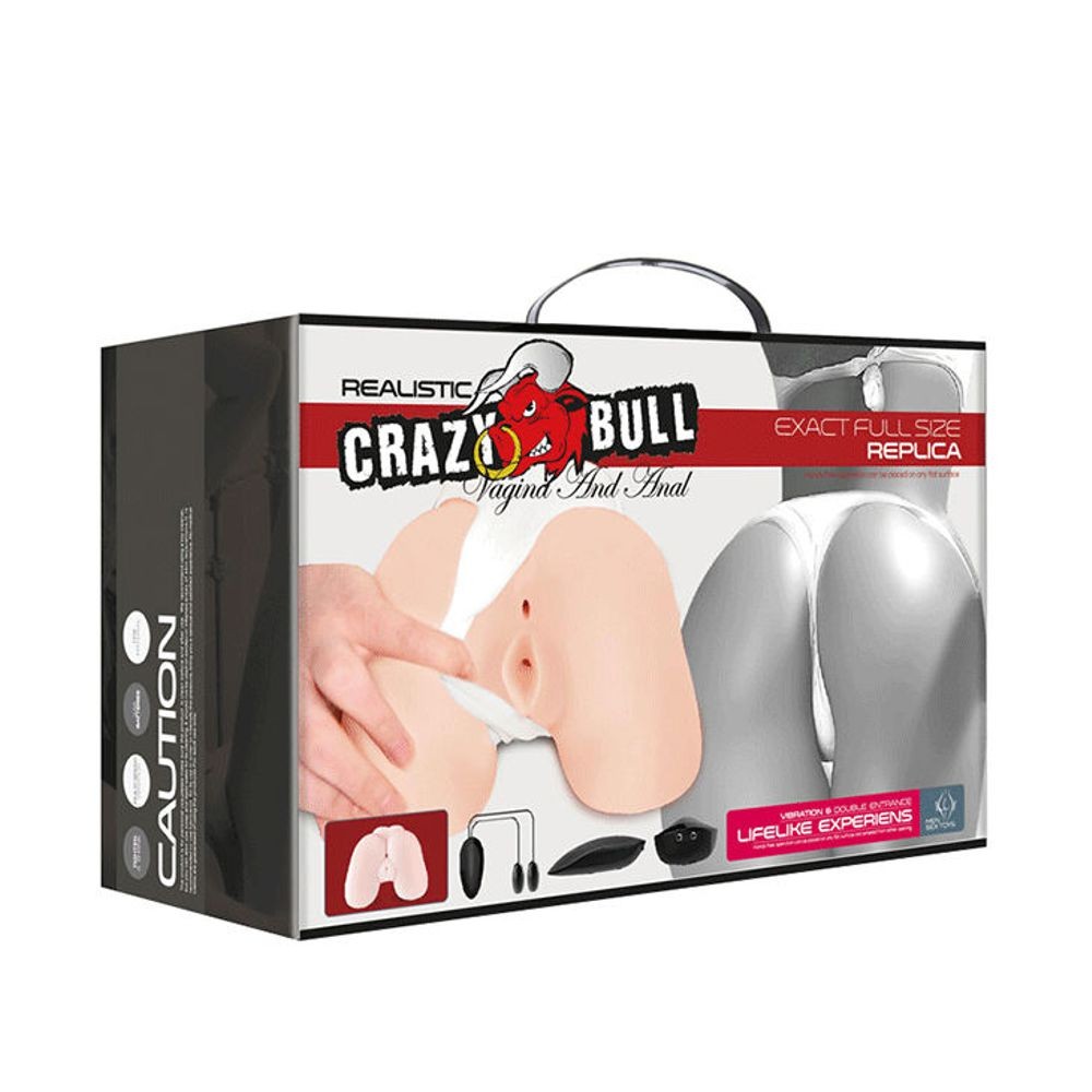 D-214857 CRAZY BULL - REALISTIC ANUS AND VAGINA WITH VIBRATION POSTURE 5