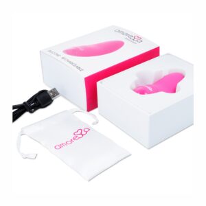D-221125 AMORESSA BLOSSOM PINK VIBRATORE COMPATTO ERGONOMICO IN SILICONE
